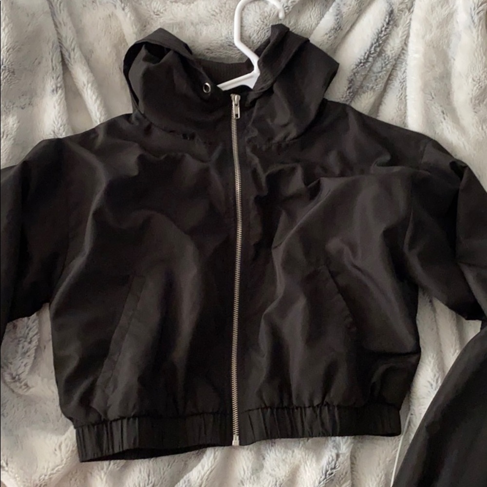 Forever 21 Black Windbreaker